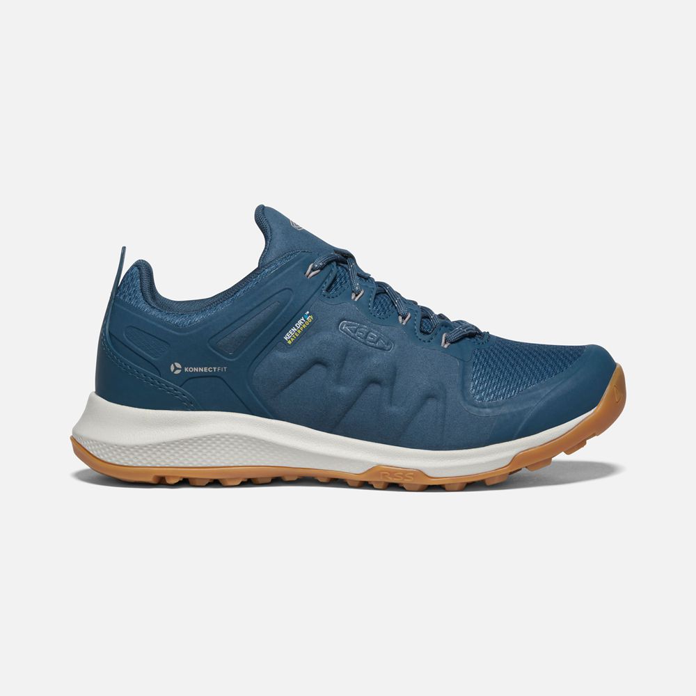 Keen Sneakers Dames Blauw - Explore Waterproof - 09631-OAVQ